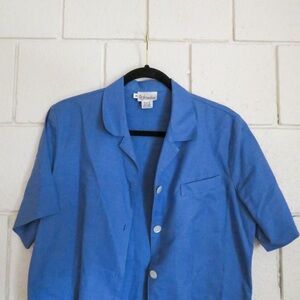 Rafaella Blue Short Sleeve Shirt